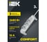 Многорозеточный блок ''Комфорт'' IEK 3 x 2К+З с кабелем длиной 3 м 694622 6