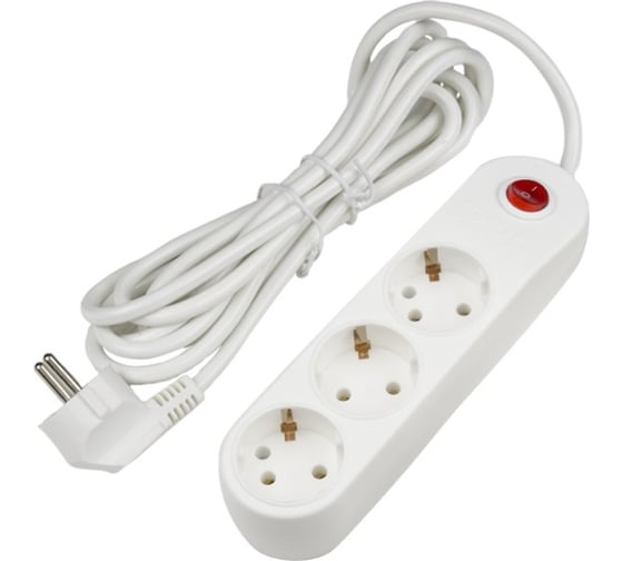Удлинитель Uniel S-GCE3-3B серии Exclusive, с/з, 3 гнезда, шнур 3м, 16А 7059 1