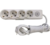 Удлинитель OVIVO с выключателем 4 гнезда с заземлением 5 метров 700-000500-324