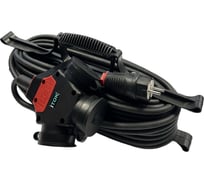 Силовой удлинитель на рамке iTOK с заземлением серии iCONNECT PRO ПВС 3x1,5 мм 3 гнезда IP44 ГОСТ 15 м i-CONNECT-PRO-SUR-PVS-315-3-44-15