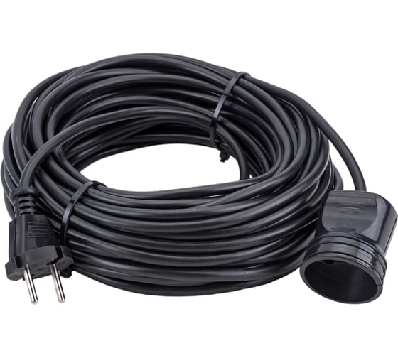 Силовой народный удлинитель-шнур TDM ELECTRIC ПВС 1300 Вт б/з, 20м, штепсельное гнездо SQ1307-0202