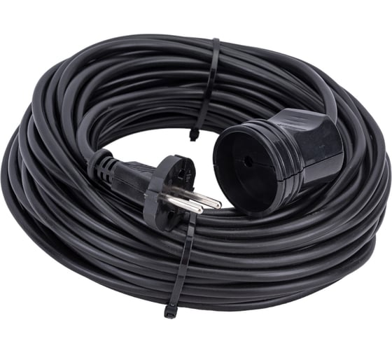 Силовой народный удлинитель-шнур TDM ELECTRIC ПВС 1300 Вт б/з, 20м, штепсельное гнездо SQ1307-0202