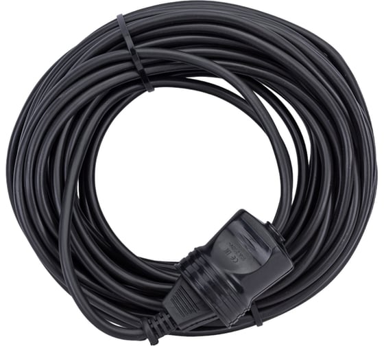 Силовой народный удлинитель-шнур TDM ELECTRIC ПВС 1300 Вт б/з, 20м, штепсельное гнездо SQ1307-0202