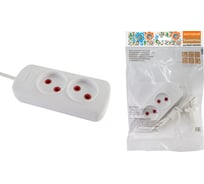 Народный удлинитель TDM ELECTRIC УН2 2 гнезда, 1,5метра, б/з, ШВВП 2х0,75 мм2 6А/250В SQ1303-1230