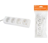 Удлинитель сетевой TDM ELECTRIC 4 розетки, 5 метров, без заземления, ПВС 2х0,75 мм2 10А 250В SQ1303-0212