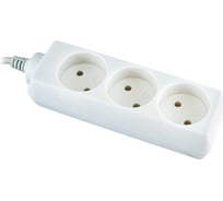 Удлинитель сетевой TDM ELECTRIC 3 розетки, 5 метров, без заземления, ПВС 2х0,75 мм2 10А 250В SQ1303-0202