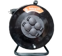 Силовой удлинитель BOHRER 3500 Вт, 30 метров, на металлической катушке, IP 44, c заземлением УСЭ-35304