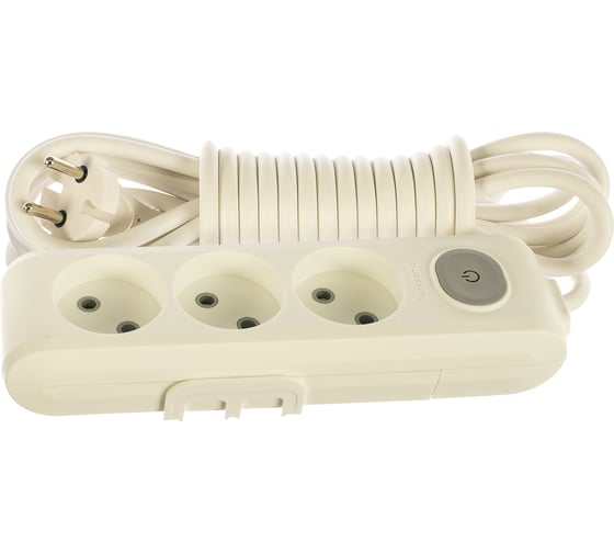 Удлинитель Panasonic 3гн х 5м б/з с выключателем белый X-TENDIA 54946 WLTA0235-2WH-RES