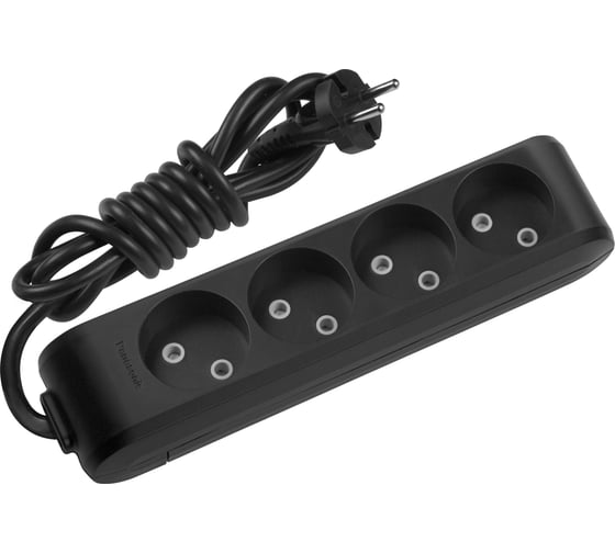 Удлинитель Panasonic 4гн х 2м б/з черный X-TENDIA 54699 WLTB0242-2BL 1