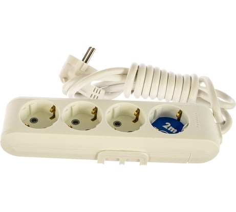 Удлинитель Panasonic 4гн х 2м с/з белый X-TENDIA 54939 WLTB0442-2WH-RES