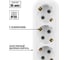 Удлинитель сетевой TDM ELECTRIC 3 розетки, 7 метров, с заземлением, 16 А, 3680 Вт, белый, SQ1303-1403 3