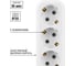Удлинитель сетевой TDM ELECTRIC 3 розетки, 5 метров, с заземлением, 16 А, 3500 Вт, белый, SQ1303-1402 3