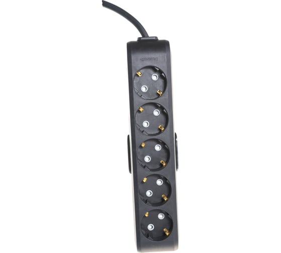 Удлинитель Panasonic 5гн х 5м с/з черный X-TENDIA 54705 WLTB0455-2BL-RES