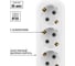 Удлинитель сетевой TDM ELECTRIC 3 розетки, 3 метра, с заземлением, 16 А, 3680 Вт, белый, SQ1303-1401 3