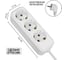 Удлинитель сетевой TDM ELECTRIC 3 розетки, 3 метра, с заземлением, 16 А, 3680 Вт, белый, SQ1303-1401 4