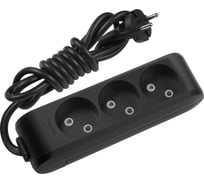 Удлинитель Panasonic 3гн х 3м б/з черный X-TENDIA 54955 WLTB0233-2BL-RES