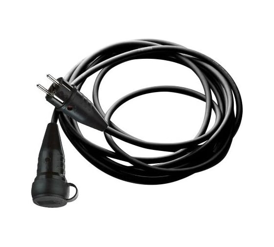 Силовой удлинитель ABL Profi Line+ 5м., КГ 3x1,5мм, 16А, 3,7кВт, 1 розетка, натуральная резина, IP54 1129295