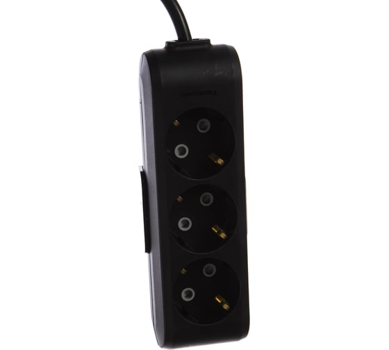 Удлинитель Panasonic 3гн х 5м с/з черный X-TENDIA 54943 WLTB0435-2BL