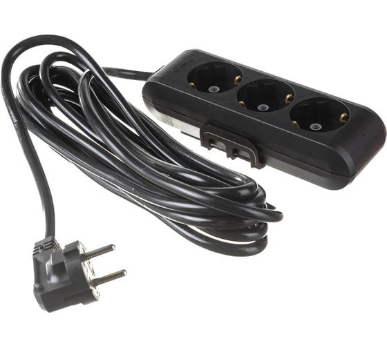 Удлинитель Panasonic 3гн х 5м с/з черный X-TENDIA 54943 WLTB0435-2BL