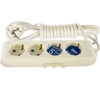 Удлинитель Panasonic 4гн х 3м с/з белый X-TENDIA 54936 WLTB0443-2WH-RES