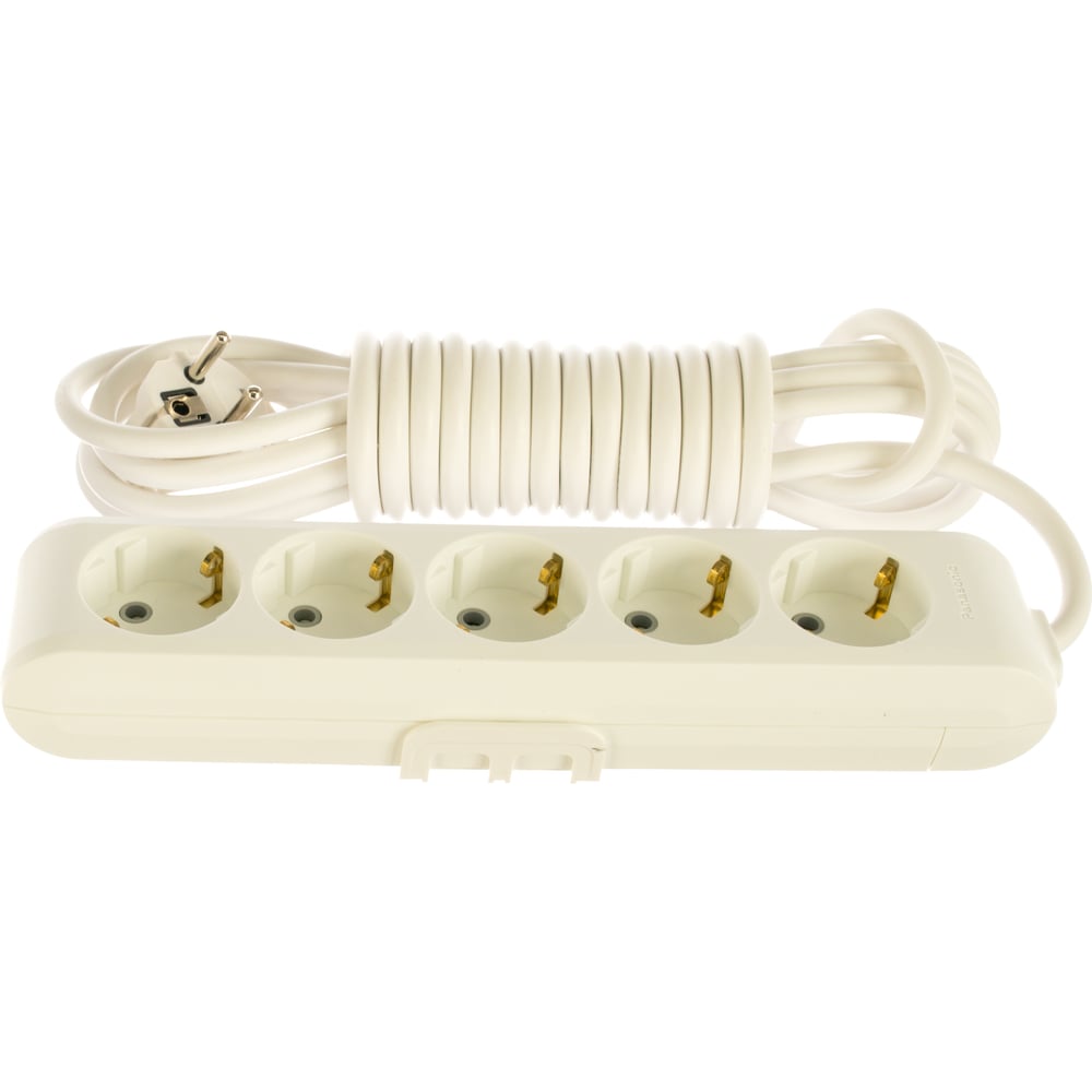Удлинитель Panasonic 5гн х 5м с/з белый X-TENDIA 54927 WLTB0455-2WH-RES ...