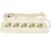 Удлинитель Panasonic 5гн х 5м с/з белый X-TENDIA 54927 WLTB0455-2WH-RES