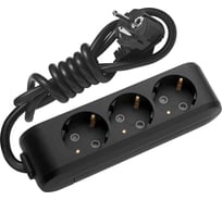 Удлинитель Panasonic 3гн х 3м с/з черный X-TENDIA 54951 WLTB0433-2BL