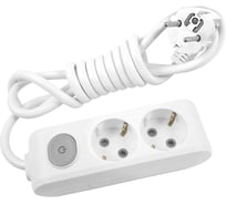 Удлинитель Panasonic 2гн х 5м с/з с выключателем белый X-TENDIA 54965 WLTA0425-2WH-RES