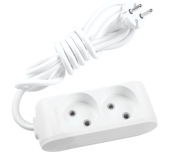 Удлинитель Panasonic 2гн х 5м б/з белый X-TENDIA 54967 WLTB0225-2WH-RES