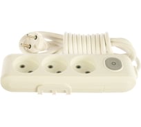 Удлинитель Panasonic 3гн х 3м б/з с выключателем белый X-TENDIA 54954 WLTA0233-2WH-RES
