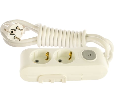 Удлинитель Panasonic 2гн х 3м с/з с выключателем белый X-TENDIA 54968 WLTA0423-2WH