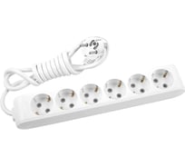 Удлинитель Panasonic 6гн х 3м с/з белый X-TENDIA 54923 WLTB0463-2WH