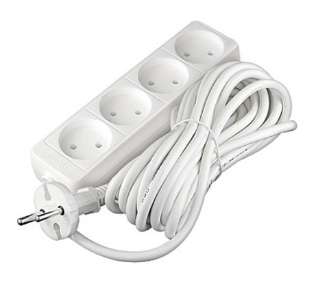 Бытовой удлинитель СОЮЗ ТМ 2200 Вт, 4 гнезда, ПВС, 5м 481S-1405