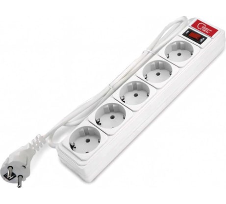 Сетевой фильтр СОЮЗ ПВС 3*0,75, белый, 1,5м 1324