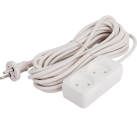 Бытовой удлинитель СОЮЗ ТМ, 2200Вт, 2гн., ПВС, 7м 481S-1207