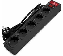 Сетевой фильтр СОЮЗ ПВС, 3*0.75, 1.5м, черный 1335