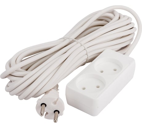 Бытовой удлинитель СОЮЗ ТМ, 2200Вт, 2гн., ПВС, 10м 481S-1210