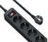 Сетевой фильтр QUMO Power Bar 5SP4U P-0005, 5 розеток, 2500 Вт, 10A, кабель 2м 3*1 мм чистая медь, пожаробезопасный пластик, евровилка, 3 USB порта 3,1A суммарно 42090 3