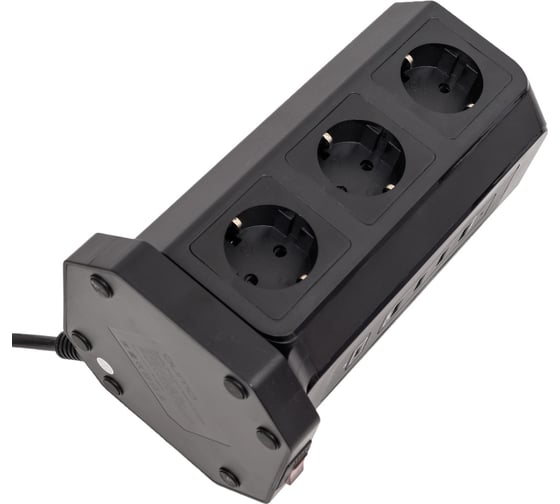 Сетевой фильтр QUMO Power Tower PRO PD 8SP4U P-0004, 9 розеток, 2500 Вт, 10A, кабель 2м 3*1 мм чистая медь, пожаробезопасный пластик, евровилка, 4 USB порта 3,1A + USB-C 18W 42086
