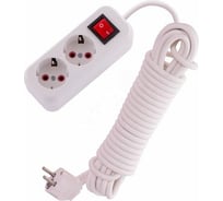 Удлинитель Lezard, LILA, с/з, 2 входа, 3 метра, с выключателем, 720-0203-202