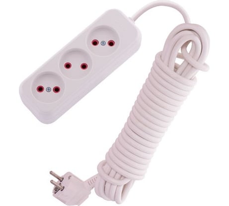 Удлинитель Lezard LILA без заземления, 3 входа, 7 метров 720-0307-303