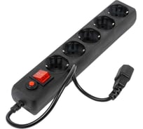 Сетевой фильтр Filum для ИБП, 5 м., черный, 2200 Вт., 5 розеток, упаковка- коробка FL-SP3-5-0.5M-BL-UPS