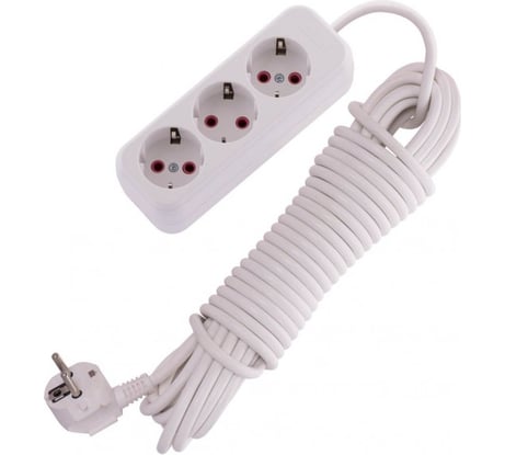 Удлинитель Lezard LILA с заземлением, 3 входа, 10 метров 720-0310-301