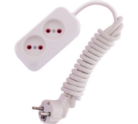 Удлинитель Lezard LILA, без заземления, 2 входа, 2 метра 720-0202-203