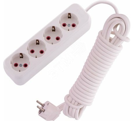 Удлинитель Lezard LILA, с заземлением, 4 входа, 7 метров, 720-0407-401