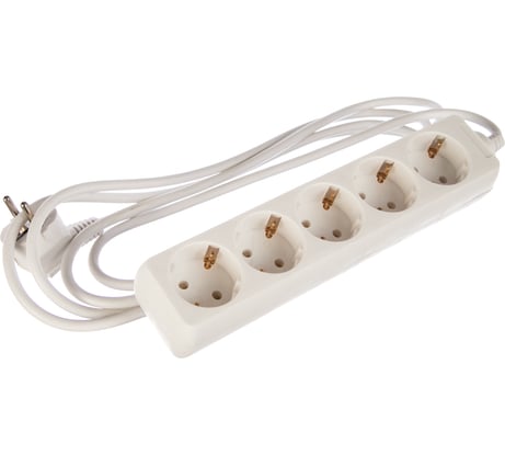 Бытовой удлинитель Navigator 5x3м с/з 16А ПВС 3x1.00 94186