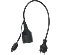 Удлинительный кабель VCOM евростандарт, 0,3m, защита от пыли и влаги IP44 CE026-CU0.75-0.3M