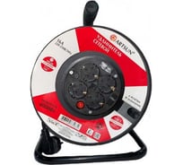 Удлинитель на катушке ARTSUN пвс 3x1,0 мм2 мах 4000 Вт RP16-50PVC-4E