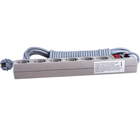 Сетевой фильтр UNIVersal ПВС 3*0,75 серый 10м 967U-5010