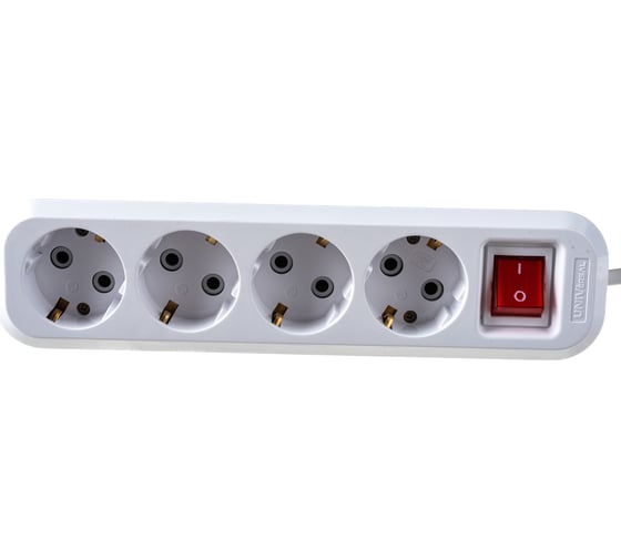 Удлинитель UNIVersal S-304 ПВС 3*1, 4 гнезда, с/з выключатель 5м 9631991